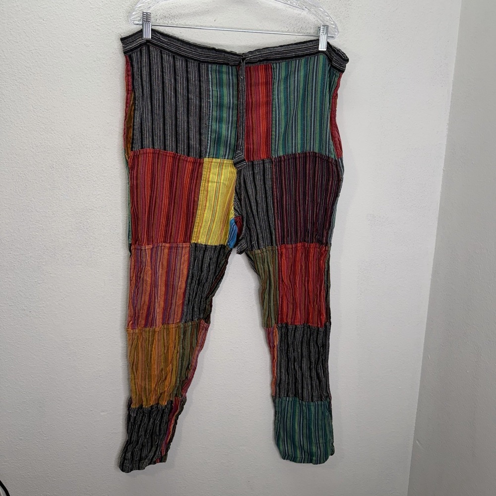 Kathmandu Imports Festival Harem Pants Women's XL Indie Patchwork Boho Hippie